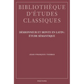 Deshonneur Et Honte En Latin: Etude Semantique
