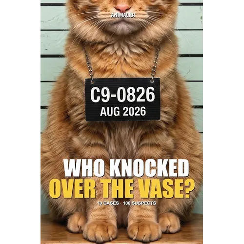 ANIMALIBI - Who Knocked Over the Vase?: A whodunit for cat lovers, in full color. 100 adorable suspects, 10 cases, one guilty kitty.