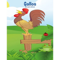 Gallos libro para colorear