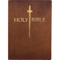 KJV Sword Bible, Large Print, Acorn Bonded Leather, Thumb Index: (Red Letter, Brown, 1611 Version)
