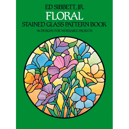 Floral Stained Glass Pattern Book