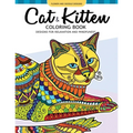 Cat and Kitten Coloring Book: A Pet coloring book for cat lover. An Adult coloring book