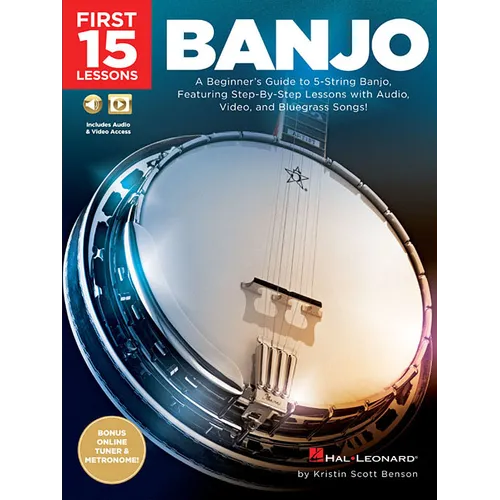 First 15 Lessons - Banjo Book/Online Media