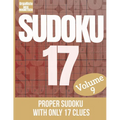 Sudoku 17 volume 9: Sudoku puzzle the hardest volume 9 - a great gift for sudoku loving adults - the puzzles for the sudoku game expert -
