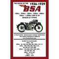 BOOK OF THE 1936-1939 BSA 150cc - 250cc - 350cc - 500cc - 600cc - 750cc & 1,000cc OHV & SV SINGLES & V-TWINS