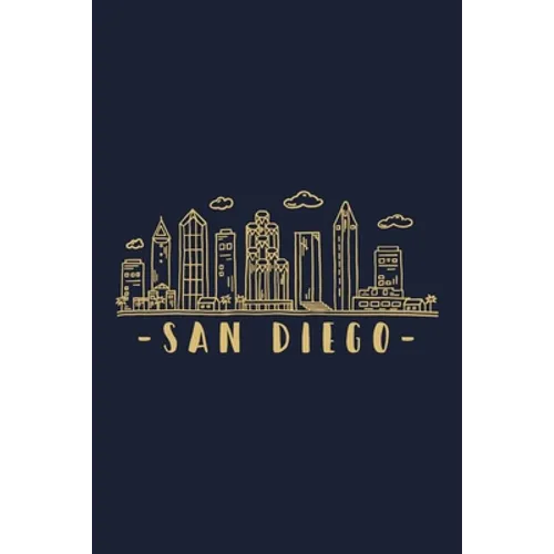 San Diego: San Diego Skyline inspired design. City of California, sights and history. Travel Cityscape.