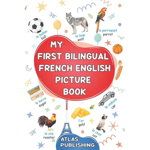 My first bilingual French English picture book: 500 words in the French language - A visual dictionary with illustrated words on everyday themes - Lea