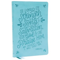 Nkjv, Thinline Bible, Verse Art Cover Collection, Leathersoft, Teal, Red Letter, Comfort Print: Holy Bible, New King James Version