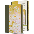 Biblia Reina Valera 1960 Letra Grande. Piel Verde Con Flores, Tamaño Manual / Spanish Bible Rvr 1960 Large Print. Imitation Green Leather with Flowers