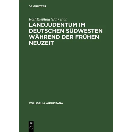 Landjudentum im deutschen Südwesten während der Frühen Neuzeit