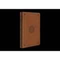 ESV Large Print Thinline Bible (Trutone, English Saddle, Emblem Design)