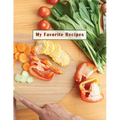 Low Vision Recipe Book: My Favorite Recipes: Personal Cookbook with Large Print and Bold Lines on White Paper for Visually Impaired