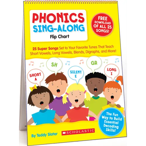 Phonics Sing-Along Flip Chart & CD [With CD (Audio)]