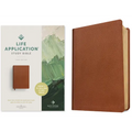 NLT Life Application Study Bible, Third Edition (Genuine Leather, Brown, Red Letter)