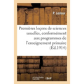 Premières leçons de sciences usuelles