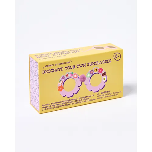 Decorate Your Own Flower Sunglasses Kit - DIY Kids' Craft Set - Kids Ages 5+