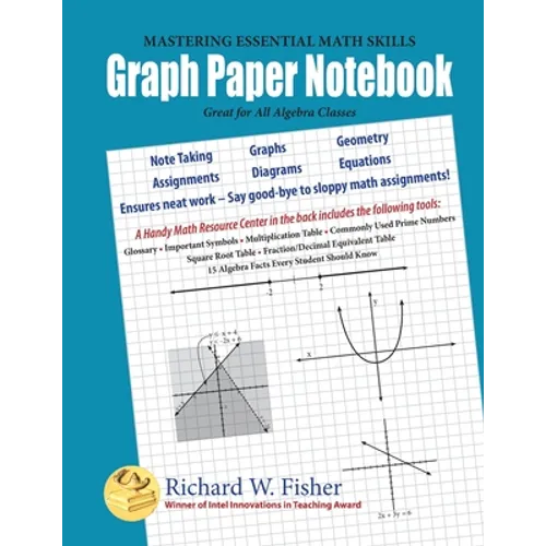 Graph Paper Notebook - Algebra: Great for All Algebra Classes