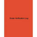 Scale Verification Log: 8.5 X 11, 210 pages, Orange Cover