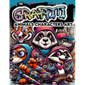 The Graffiti Animals Characters Art: Dive into a colorful menagerie of graffiti animals with our unique coloring book. Featuring funky designs and urb