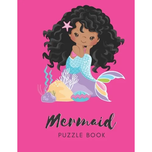 Mermaid Puzzle Book: Connect The Dots Puzzles - 30 Pages - Paperback - Made In USA - Size 8.5 x 11
