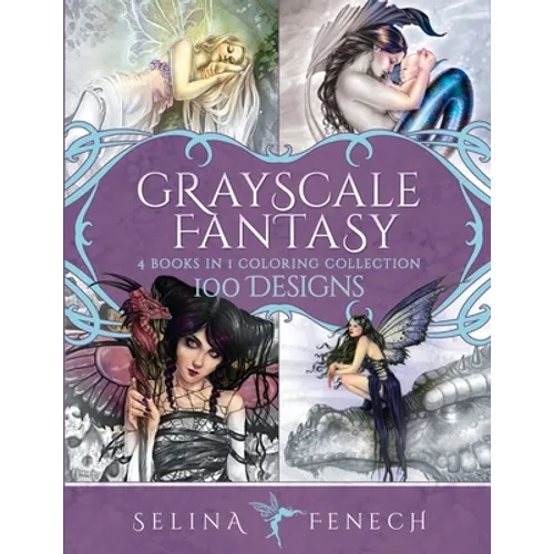 Grayscale Fantasy Coloring Collection: 100 Designs
