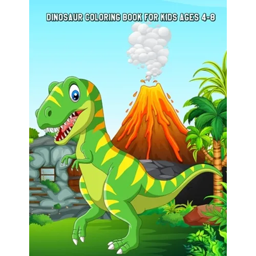 Dinosaur Coloring Book for Kids Ages 4-8: Relaxing Coloring Book for Boys & Girls