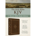 The Holy Bible Kjv: 5-Minute Bible Study Edition [Classic Hickory]