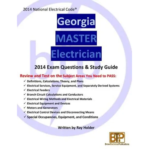 Georgia 2014 Master Electrician Study Guide