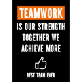 Teamwork is Our Strenght - Together We Achieve More - Best Team Ever: Teamwork Awards - Appreciation Gifts for Employees - Teamwork Gifts - Work Team