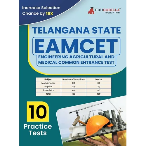 TS EAMCET Engineering Exam Book 2023 (English Edition) Telangana State Engineering, Agricultural and Medical Common Entrance Test 10 Practice Tests (1