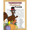 Thanksgiving Word Search Puzzle: 500 Word List Puzzles To Celebrate Thanksgiving and Fall Season I Holiday Fun and Gift for Puzzle Lovers.