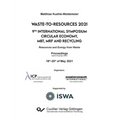 Waste-to-Resources 2021. 9th International Symposium Circular Economy, MBT, MRF and Recycling