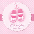 It's a Girl! A Baby Shower Guest Book: A Cute Pink Baby Shoes Themed Guest Book for Girls with Sign-In Pages, Wishes & Memories, Gift Log & Photo Page