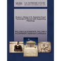Evans V. Abney U.S. Supreme Court Transcript of Record with Supporting Pleadings