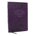 Peace of God Bible: Discover and Experience God's Shalom Throughout the Bible (Nkjv, Purple Leathersoft, Red Letter, Comfort Print)