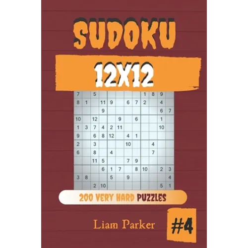 Sudoku 12x12 - 200 Very Hard Puzzles vol.4
