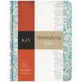 KJV Notetaking Bible, Blue Floral