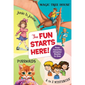 The Fun Starts Here!: Four Favorite Chapter Books in One: Junie B. Jones, Magic Tree House, Purrmaids, and A to Z Mysteries
