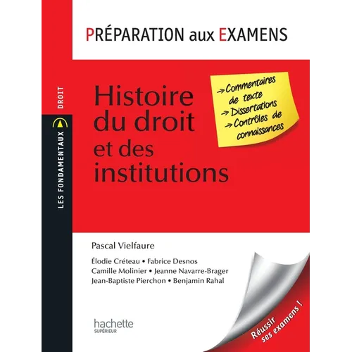 Préparation aux examens - Histoire du droit et des institutions