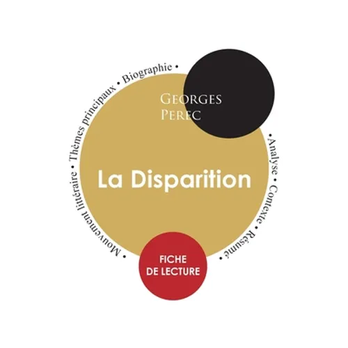 Fiche de lecture La Disparition (Étude intégrale)