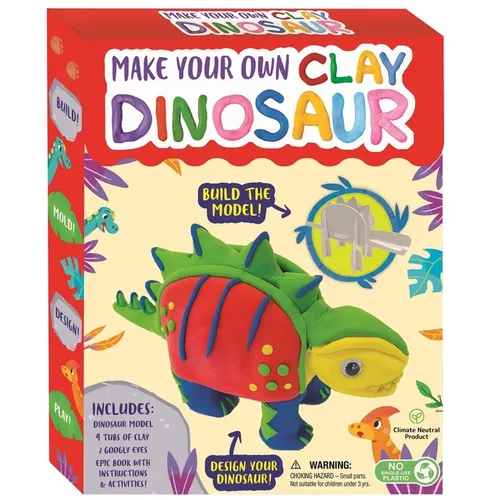 Make Your Own Clay Dinosaur: Craft Box Set for Kids