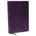 KJV Holy Bible: Large Print with 53,000 Cross References, Purple Leathersoft, Red Letter, Comfort Print (Thumb Indexed): King James Version (Verse Art