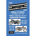 Triumph Motorcycles 1937-1961 Single Cylinder Workshop Manual - All Models 1937-1945 Plus Terrier & Tiger Cub 1953-1961