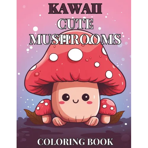 Kawaii Cute Mushroom Children's Coloring Book: 30 Unique, Enchanting Designs for Hours of Creative Fun