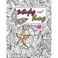 Butterflies and Flowers: Butterflies and Flowers Adult Coloring Book: Beautiful Butterflies and Flowers Patterns for Relaxation, Fun, and Stres