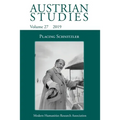 Austrian Studies 27: Placing Schnitzler