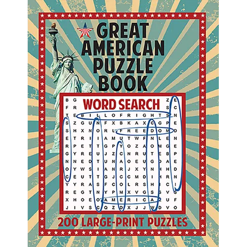 Great American Puzzle Book: 200 Large Print Puzzles