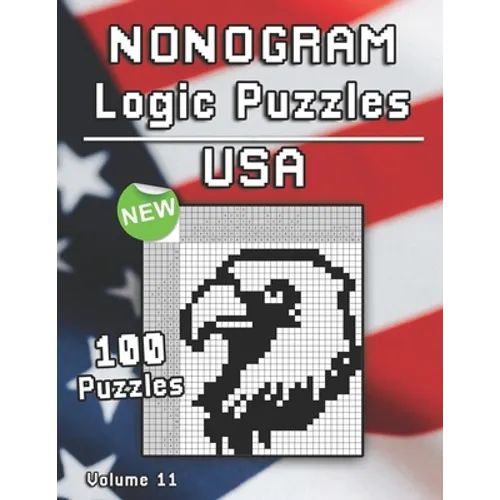 Nonogram Puzzles: Hanjie Puzzle Book USA & America with Griddler Brainteaser for Adults and Kids