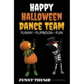 Happy Halloween Dance Team Funny Flipbook: Jack-o-lantern and Skeleton Dancing Animation Flipbook