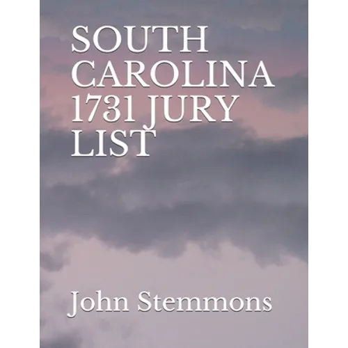 South Carolina 1731 Jury List